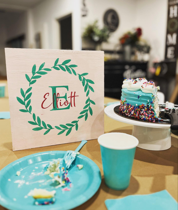 Children’s Party Project - 11x11 inch custom sign