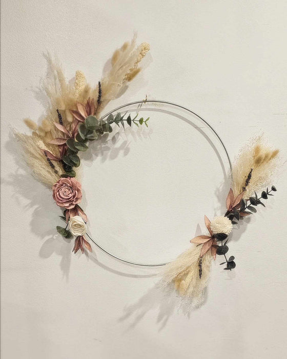 DRIED FLOWER HOOP WREATH WORKSHOP - THURSDAY 2ND MAY-6-9pm