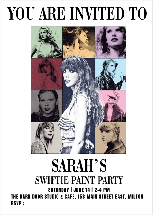 Children’s Party Project - 11x11 inch Make a Swiftie Sign Party