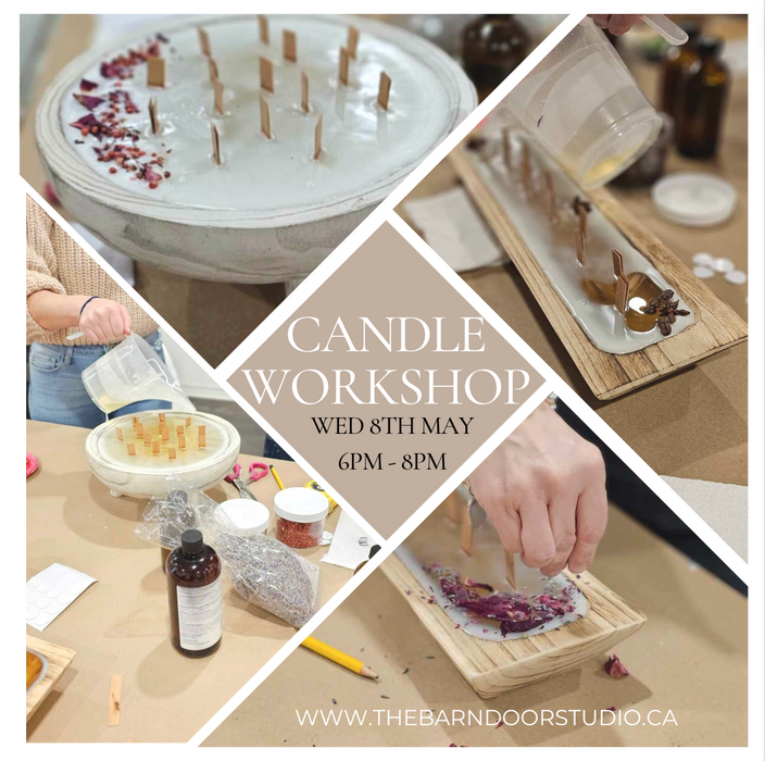 Candle Making Workshop - Wednesday 8th May - 6-8pm