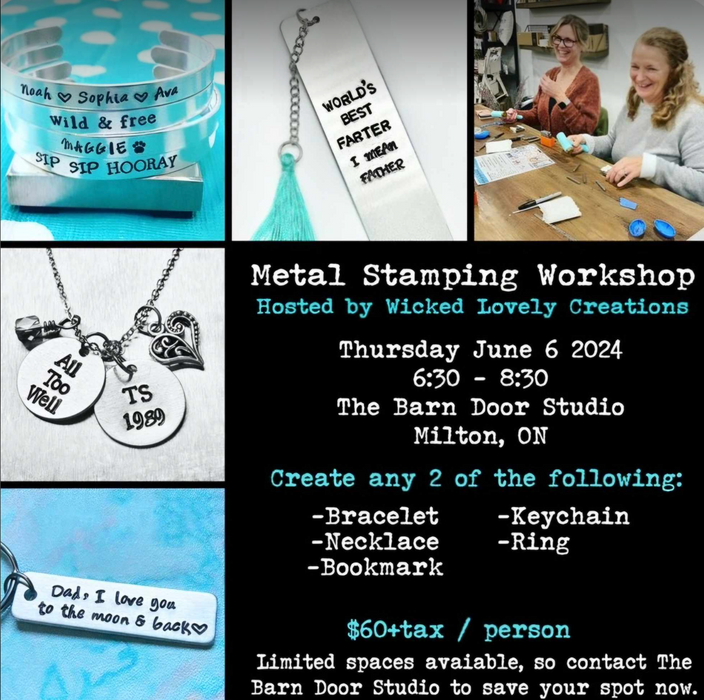 Metal Stamping Workshop - Thursday 6th June 6.30-8.30pm