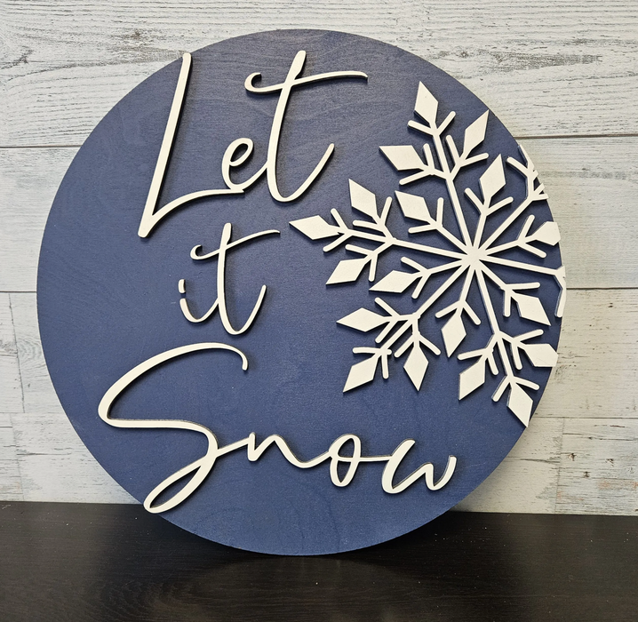 Let it Snow Door Hanger/Sign