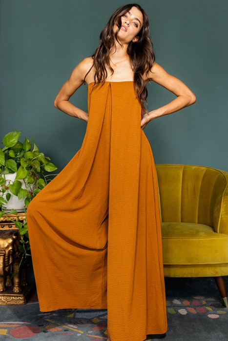 Flowy Strapless Jumpsuit