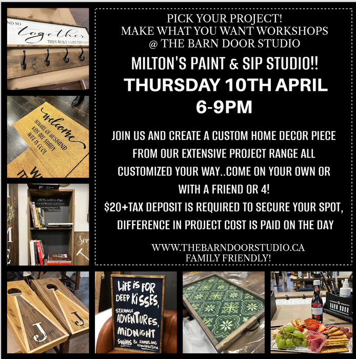 PICK YOUR PROJECT CRAFTY WORKSHOP - THURSDAY 10TH APRIL