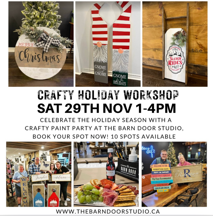 CRAFTY CHRISTMAS!! MAKE WHAT YOU WANT WORKSHOP - SAT 29TH NOV 1-4PM