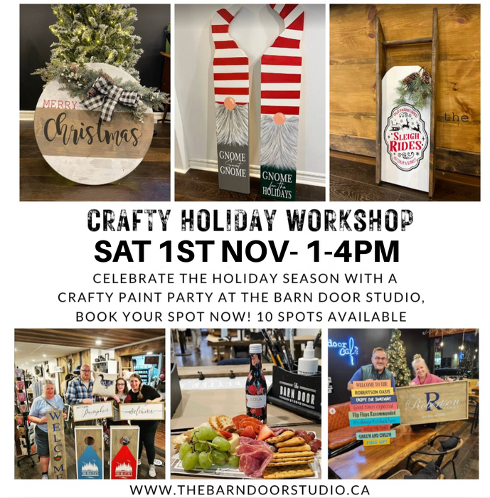 CRAFTY CHRISTMAS!! MAKE WHAT YOU WANT WORKSHOP - SAT 1ST NOV 1-4PM