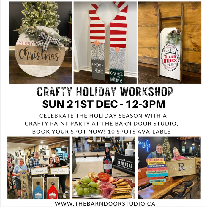 CRAFTY CHRISTMAS!! MAKE WHAT YOU WANT WORKSHOP - SUNDAY 21ST DEC 12-3PM