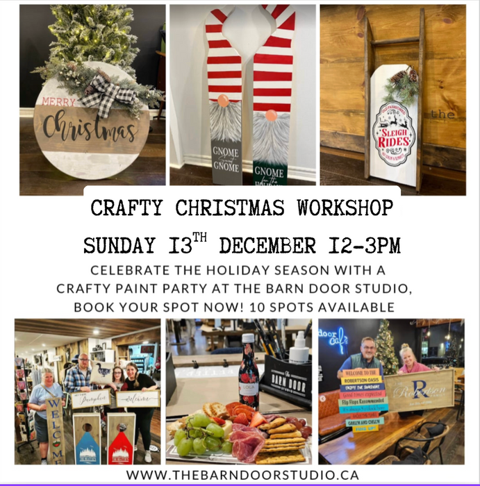 CRAFTY CHRISTMAS!! MAKE WHAT YOU WANT WORKSHOP - SUNDAY 13TH DEC 12-3PM