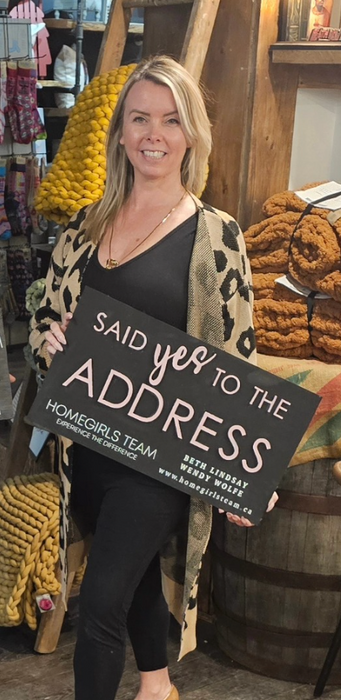 REALTORS SAID YES TO THE ADDRESS SIGN