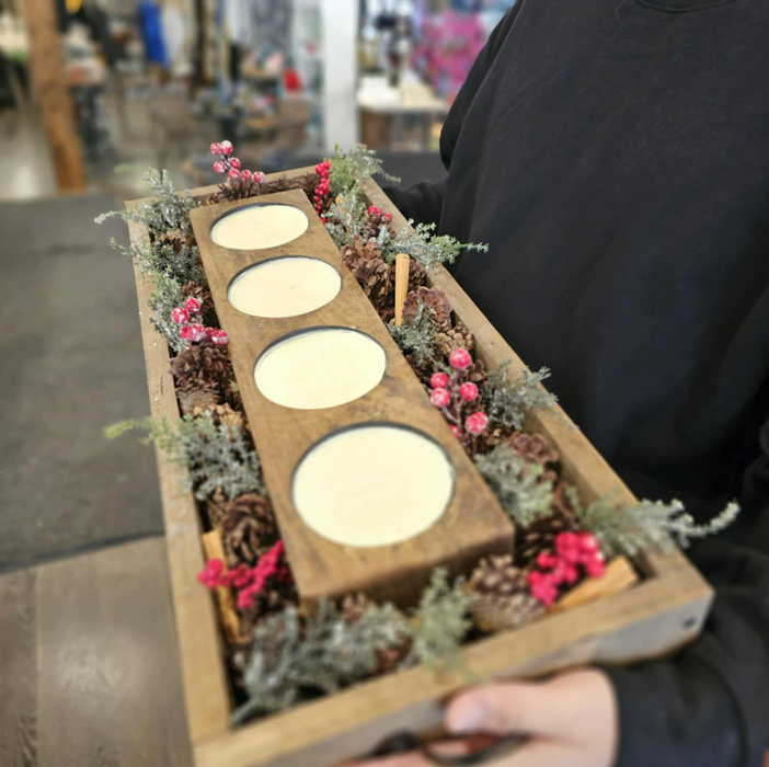 Festive Centrepiece Tray & Candle Pouring Workshop - Sunday 23rd November 12 noon - 3pm