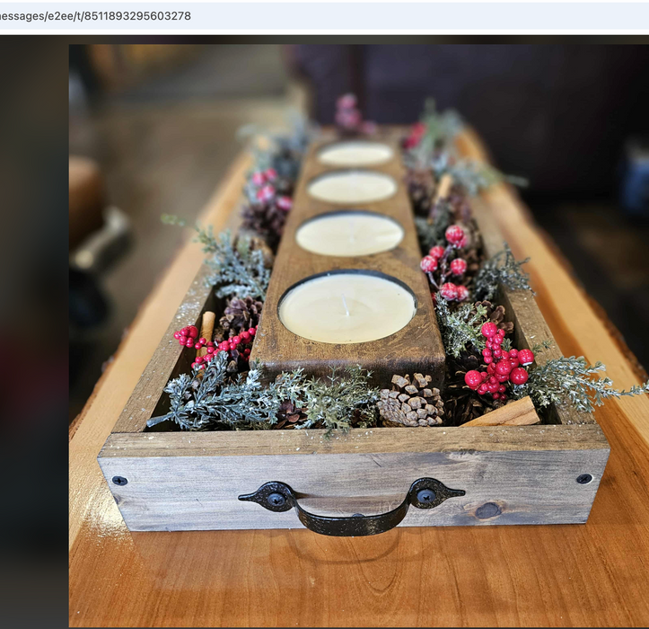 Festive Centrepiece Tray & Candle Pouring Workshop - Sunday 23rd November 12 noon - 3pm