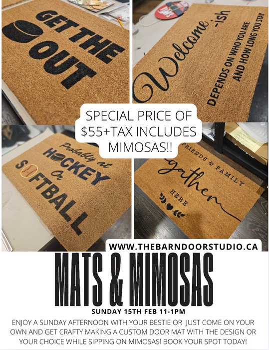 MATS AND MIMOSAS - SUNDAY 15TH FEB 11-1PM