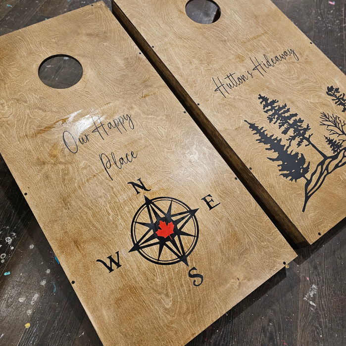 FATHER'S DAY SPECIAL !CUSTOM CORN HOLE SET WORKSHOP - SUNDAY 21ST JUNE 1-4PM