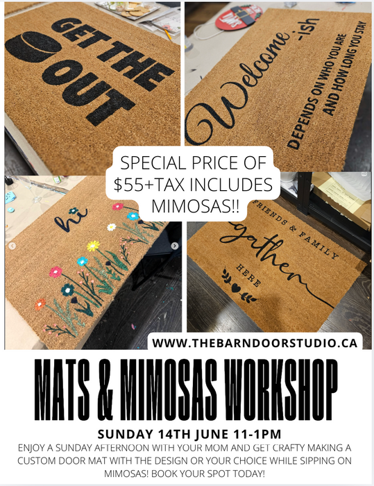 MATS AND MIMOSAS - SUNDAY 14th JUNE 11-1PM