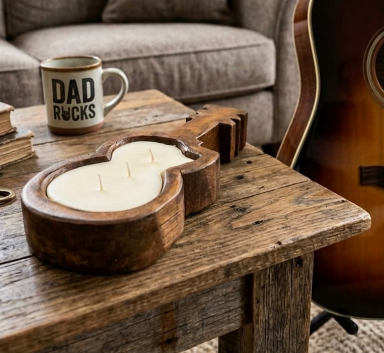 Guitar Dough Bowl Candle Pouring Workshop - Thur 18th June 6-8pm
