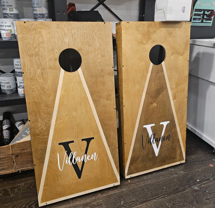 FATHER'S DAY SPECIAL !CUSTOM CORN HOLE SET WORKSHOP - SUNDAY 21ST JUNE 1-4PM