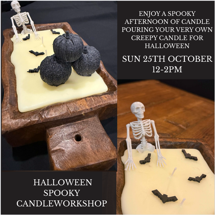 Spooky Halloween Candle  Workshop - Sunday 25th October 12-2pm