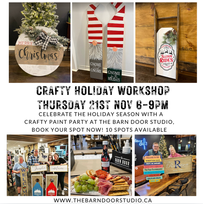 CRAFTY CHRISTMAS!! MAKE WHAT YOU WANT WORKSHOP - (THUR 21ST NOV 6-9PM)