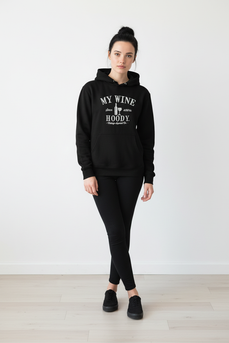 SALE!!!!  30% Off My Wine Hoody - Vintage Apparel