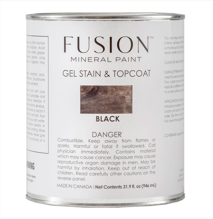 Gel Stain and Topcoat - Black