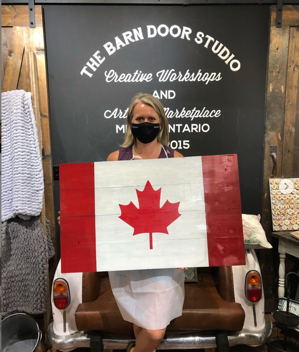Oh Canadian! Rustic Canadian Flag