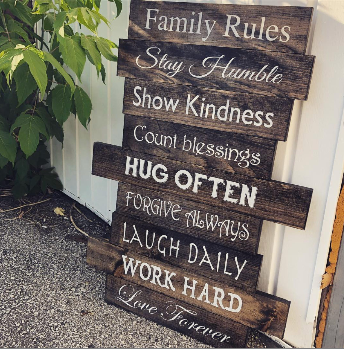 Rustic Slatted Sign – The Barn Door Studio Ltd.