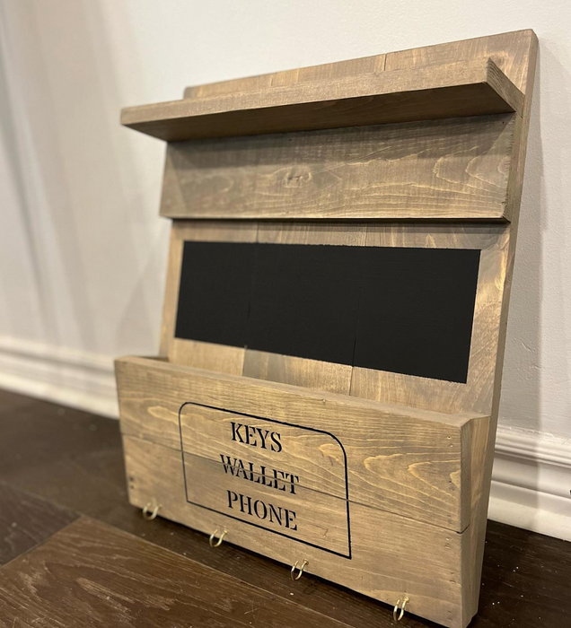 NEW PROJECT!! - Letter holder with hooks, chalkboard and shelf