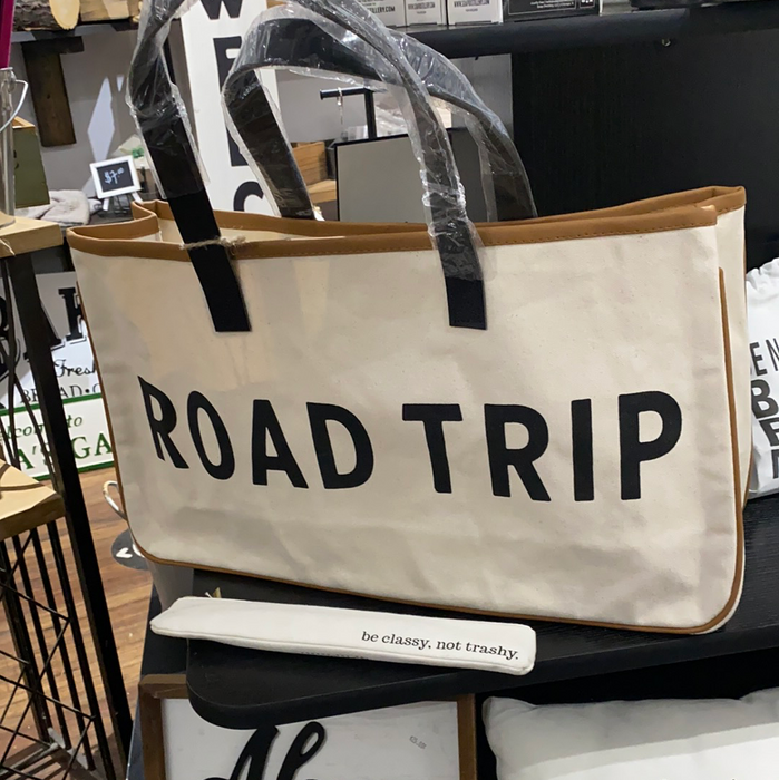 Roadtrip canvas tote